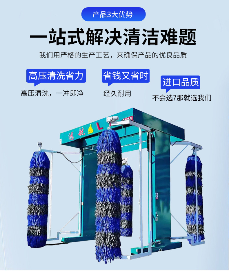 Bus Car Wash Machine, Large Passenger Bus Fully Automatic Mobile Gantry Reciprocating Computerized Intelligent Bus Car Wash Machine