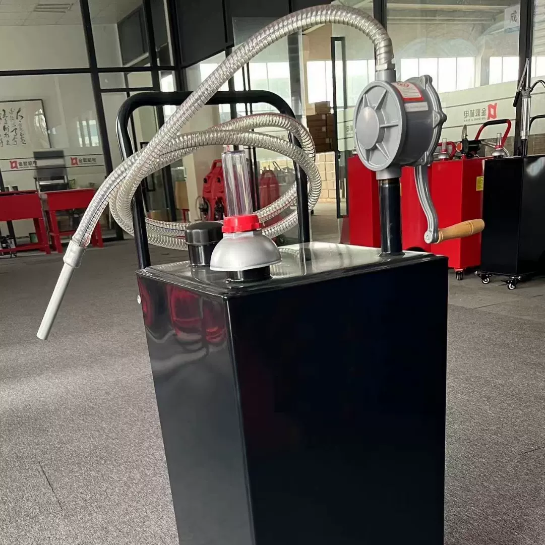 加油机储油罐汽油柴油手摇泵泵30加仑114升JGC30铁脚掌万向