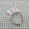 Colorful bright silk five-pointed star headband