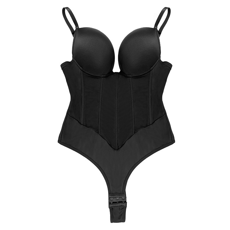 European and American Foreign trade plus size chubby girl cross-border recovery tight wedding evening dress sexy corset new upgrade bodysuit