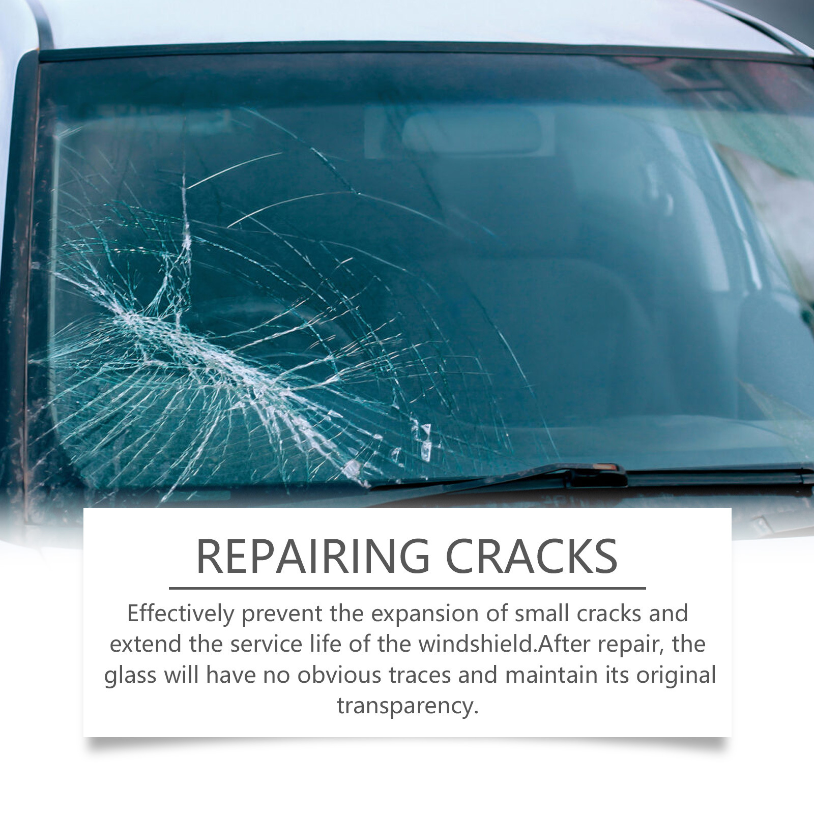 Rayhong Car Windshield Repair Liquid Set for Cracks in Front Windshield