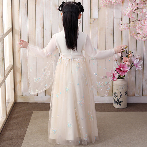 hanfu girls fairy Chinese ancient costume outfit Ru princess skirt girl during the spring and autumn