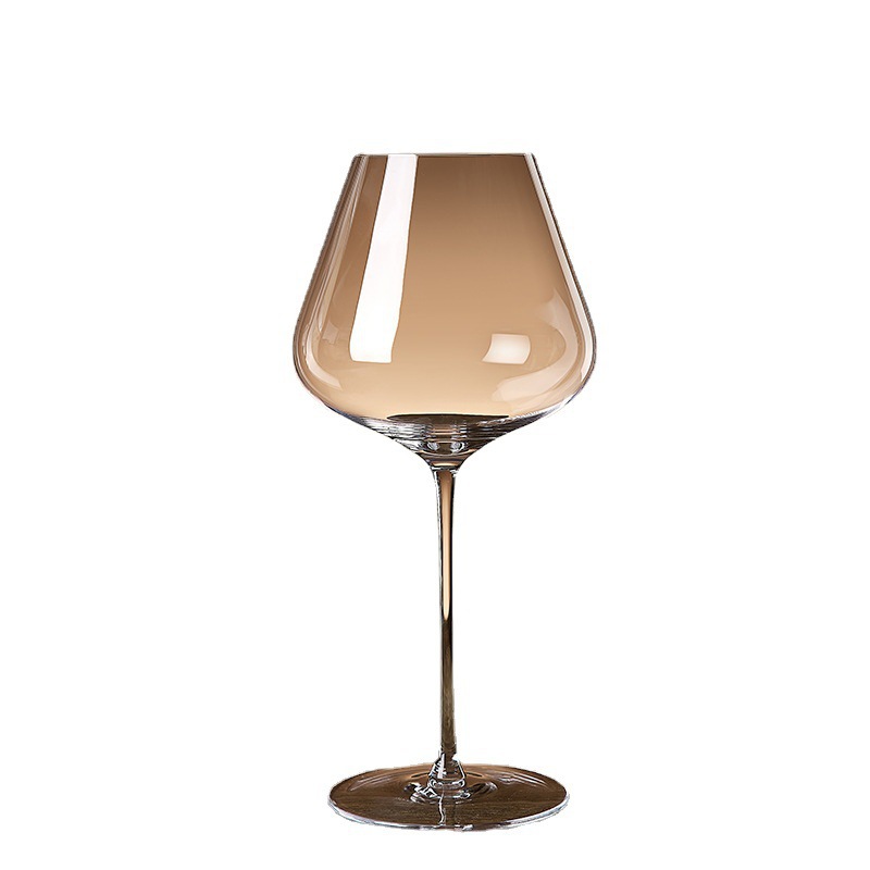 Grandes tazas de vinos rojos lujosos ligeros gafas de vidrio de alta calidad tazas de cristal de vidrio creativas tazas al por mayor