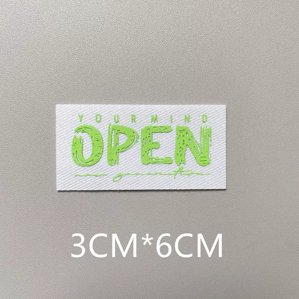 New three -dimensional letters Open fluorescent green