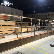 品牌鞋店展示架木质鞋拖陈列柜带灯运动鞋产品中岛柜鞋子展示道具