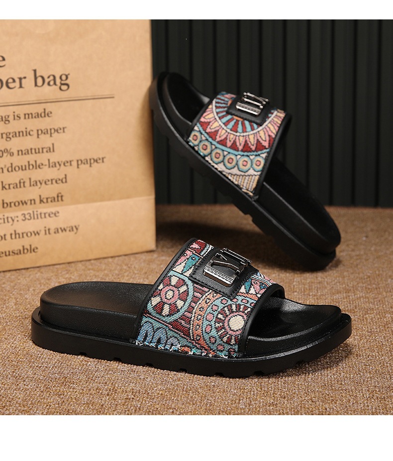 2026 New Couple's Canvas Retro Men's And Women's Sandals, Popular Among Students, Trendy Beach Slippers For Cross-Border_vogvips.com