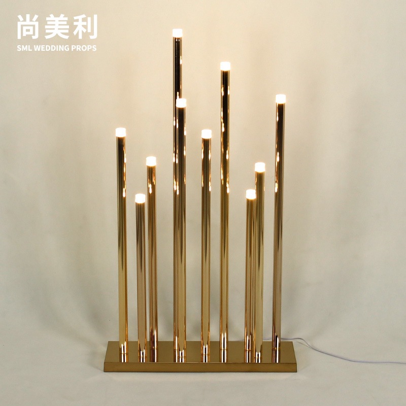 Shangmeili Oumei venta caliente moda de boda innovadora boda exquisita lámpara de cerilla de sentido de alta calidad lámpara de araña de cabeza de cerilla guía de carretera