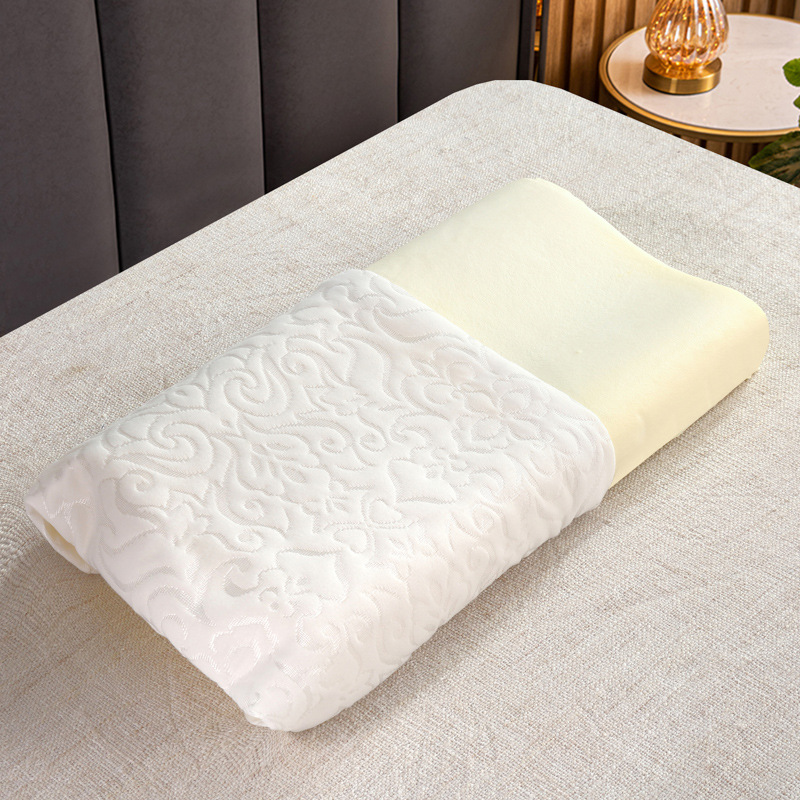 Nackenstütze für Zuhause, wellenförmig, mit langsamer Rückstellkraft, atmungsaktives und komfortables Memory-Schaum-Kissen_voghion.com