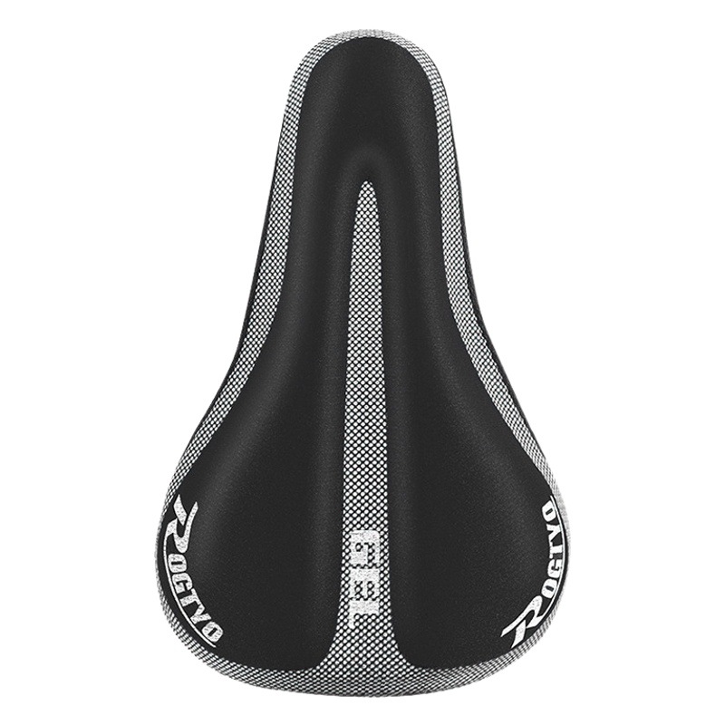 Cubierta de asiento de silicona para bicicleta de montaña cubierta de asiento engrosada cuerda de bicicleta cubierta de sillín esponja equipo de equitación