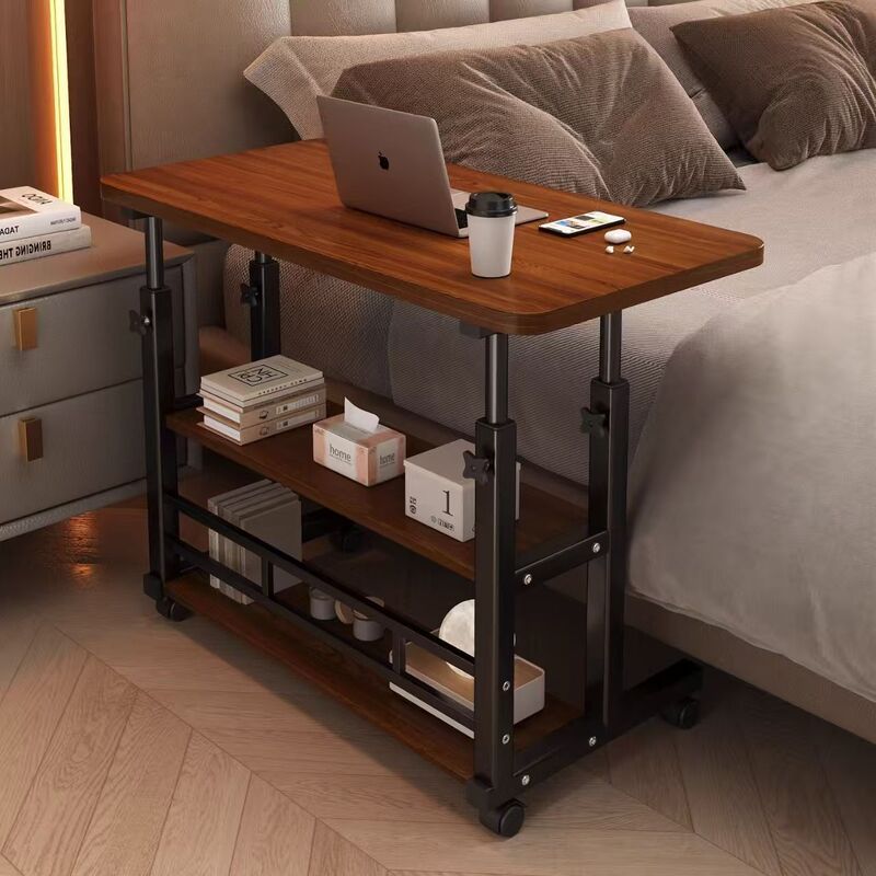 Mobile Computer Desk, Small Table for Home Use, Lazy Computer Desk, Simple Bedside Desk for Dormitory, Bedroom Adjustable Writing Desk