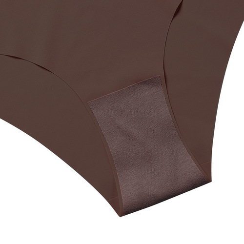 European and American seamless ice silk women's underwear low-waist pure cotton crotch briefs breathable sports quick-drying hem underwear wholesale