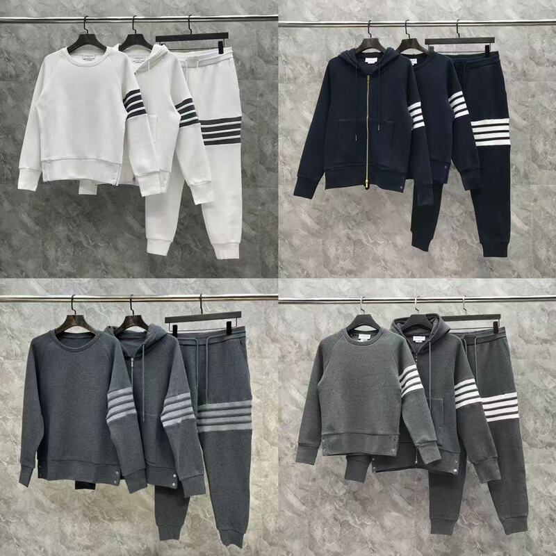 TB Factory Direct high quality Waffle Sweatshirt Sweatpants Jacket suit Collocation Casual Joker Men's and Women's Same Style