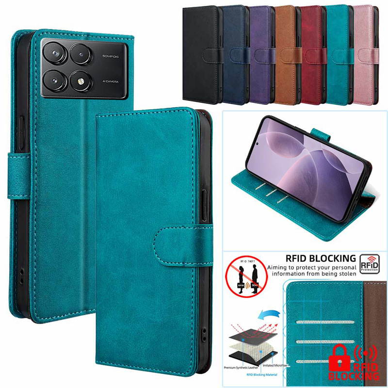 Suitable for Redmi K100Promax Mobile Phone Protective Case, Business Flip Cover, Redmi15A Leather Anti-Fall Case, K80Pro Suitable for Redmi K100Promax Mobile Phone Protective Case, Business Flip Cover, Redmi15A Leather Anti-Fall Case, K80Pro