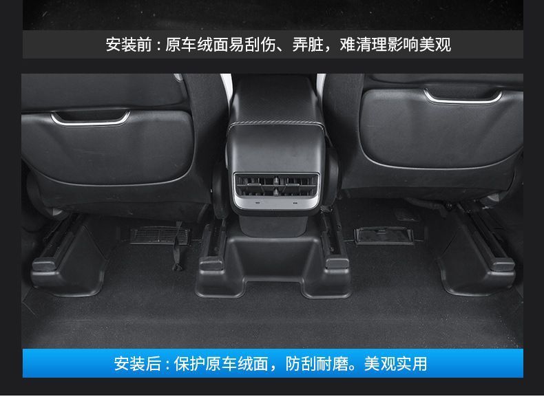 Suitable for the New Version of Model Ya Threshold Strip, Under-Seat Corner Protector, Front and Rear Anti-Kick Pad Protection, Y Modification Factory Accessories