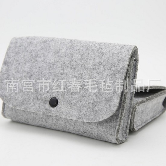 厂家供应  耳机收纳包  毛毡电源包，毛毡笔袋