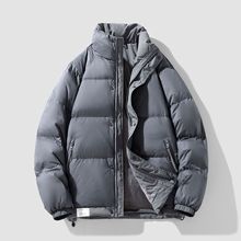 冬季拼色立领羽绒服男2025年新款时尚潮流面包服保暖加厚冬装外套