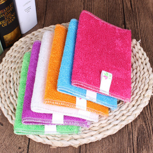 Bamboo Fiber Dish Towel, Vegetable Fiber Double-layer Non-stick Oil Removal, Water-absorbent Dishcloth, Large Discount of Cleaning Rag