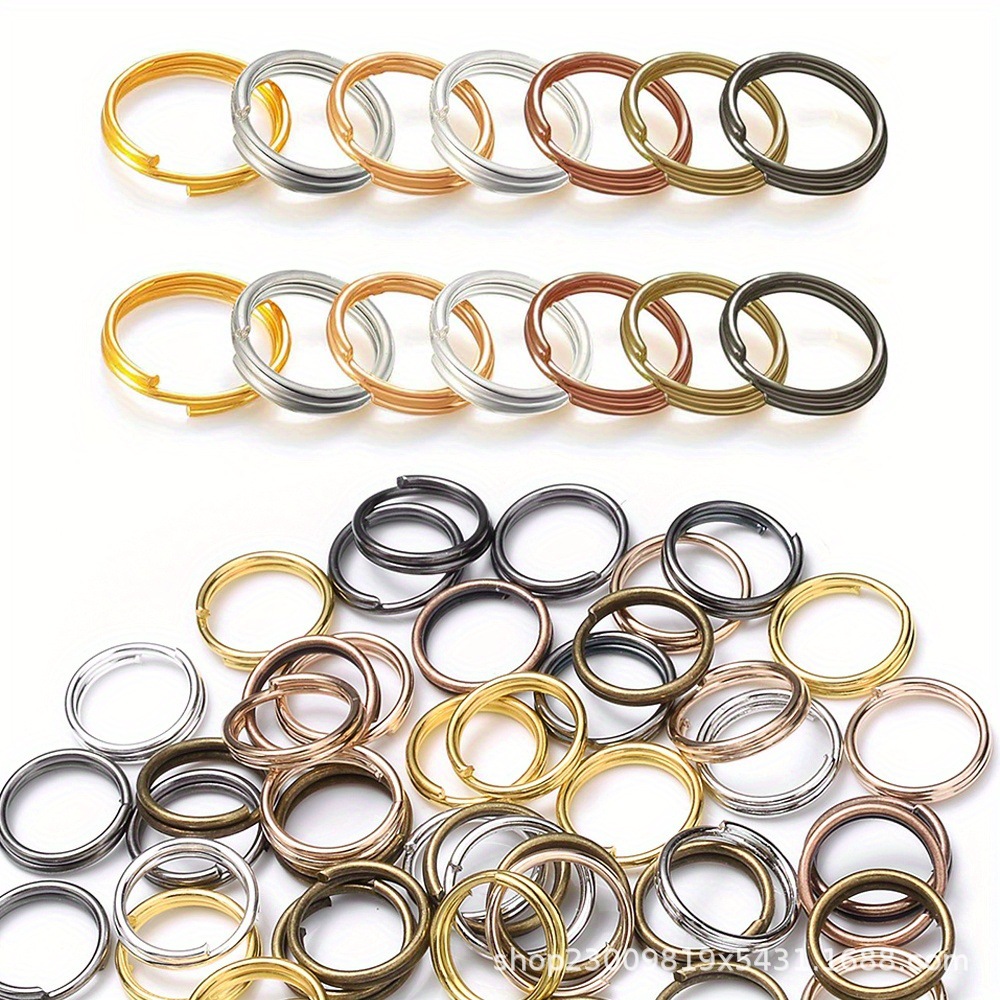 DIY Key Ring Accessories Material Aperture Double Ring Open Ring Double Layer Iron Ring Key Interface Ring Wholesale