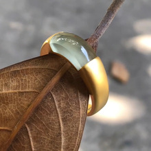 国潮精致马鞍黄金色戒指小众个性时尚百搭气质高级感食指戒戒指女