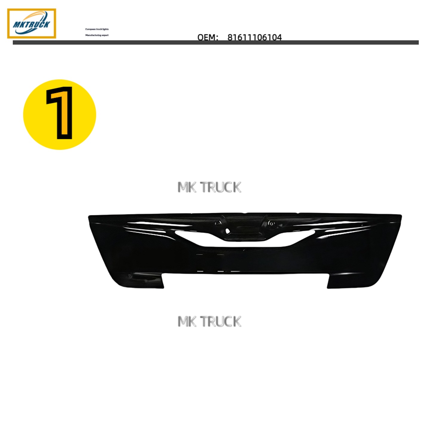 Rejilla del panel frontal 81611106104 para piezas de camiones MAN TGL TGM