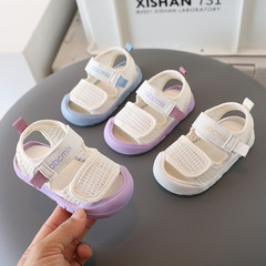 寶寶涼鞋女寶夏季0一3歲軟底包頭嬰兒鞋子女小童透氣學步鞋男童鞋