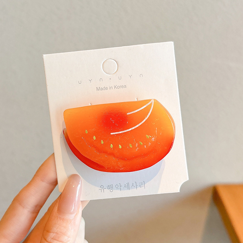 Crema ondulado punto arco clip para el cabello de la mujer adorable lateral cabello roto frisa clip de boca de pato clip para la niña clip para el cabello