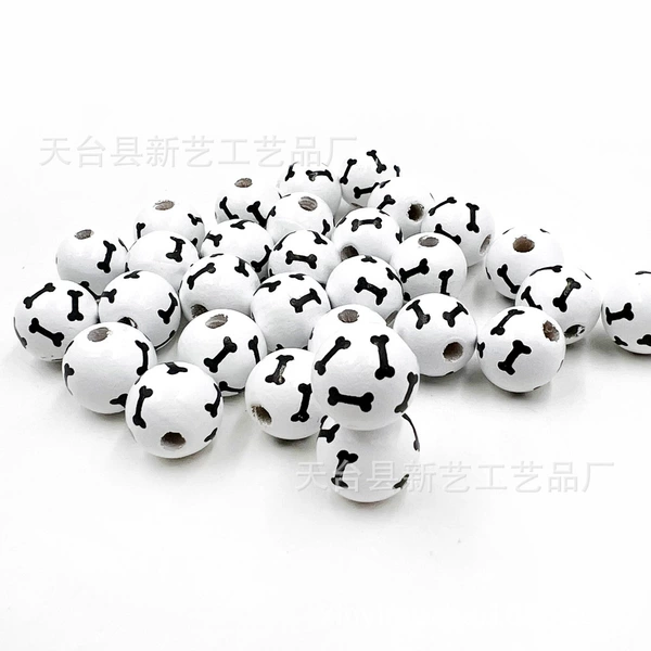 Black bones on white