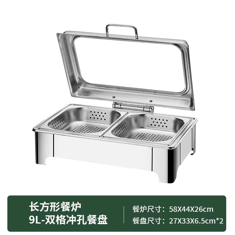 Estufas de aislamiento de cubierta de acero inoxidable estufas Buffet visibles estufas de desayuno de calefacción eléctrica estufas de aislamiento hidráulicas estufas de buffet