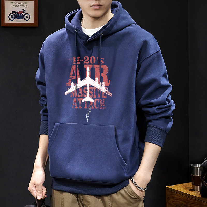 Azul escondido con sudadera normal - 8381