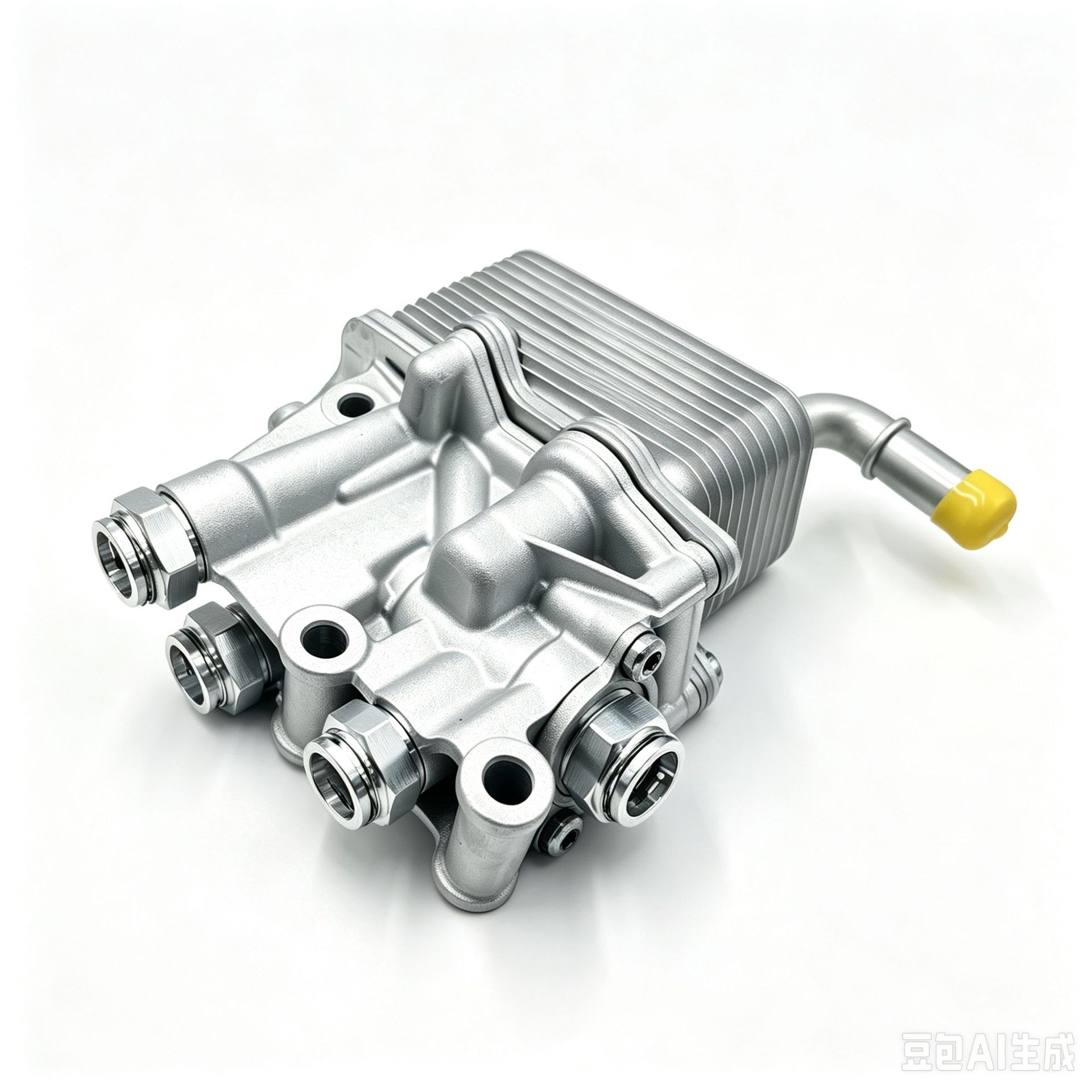 68485460AB   Automotive oil cooler assembly, aluminum alloy radiator core, engine lubrication system