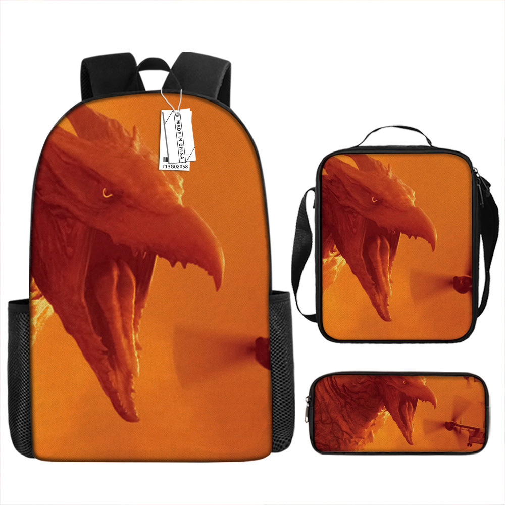 Godzilla Grado 3 grado 4 Escuela Primaria mochila reducción de carga de protección de la columna vertebral bolsa de almacenamiento al por mayor
