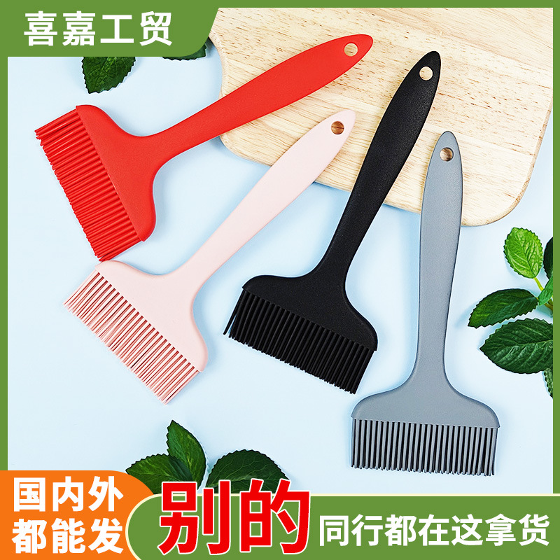 Multifunctional Food Grade Silicone Oil Brush Barbecue Special Wide Brush Silicone Brush Baking Kitchen Utensils Wholesale