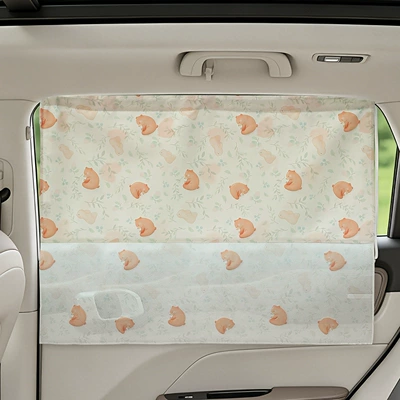 Car curtains, sunshade curtain baby sunscreen - patchwork-style-bear