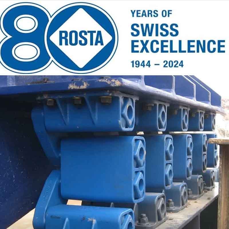 ROSTA 减震器AB45振动筛橡胶弹簧 筛机支撑橡胶座 减震橡胶块