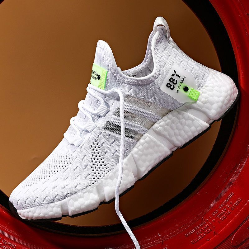 Summer New Style Men's Shoes with a Sense of Stepping on Shit, Foreign Trade Large Size Popcorn Sports Casual Shoes for Men and Women, Non-Slip Lightweight Trendy Shoes for Men