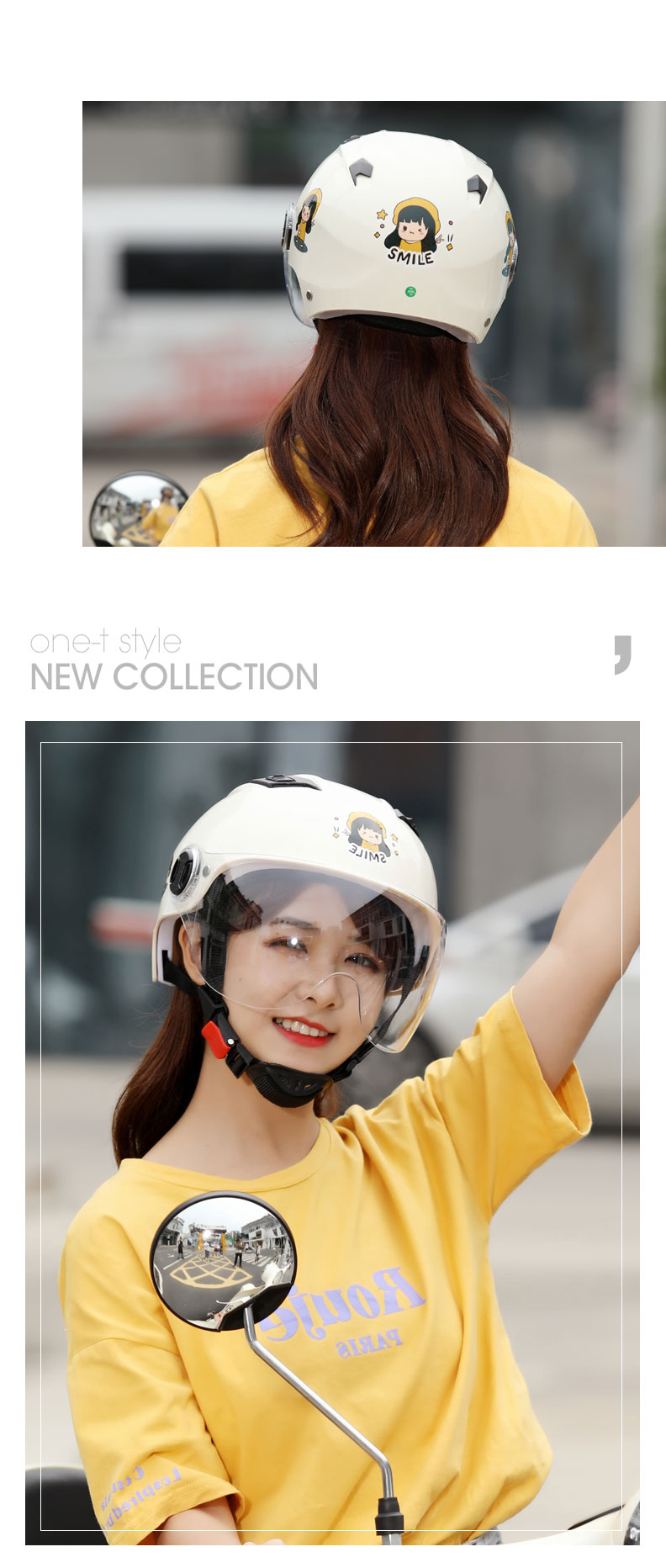 3C Certified Electric Vehicle Helmet, Motorcycle Helmet for Men and Women, Suitable for All Seasons, Summer Sun Protection Half Helmet, Safety Helmet That Doesn'T Flatten Hair