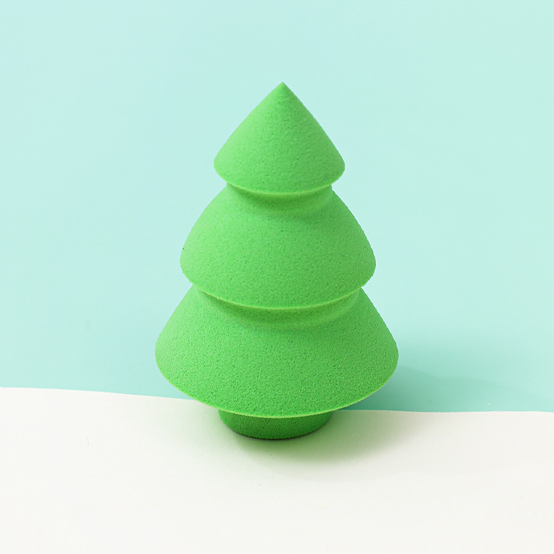 Huevo de maquillaje de Navidad personalizado almohadilla de aire suave no comer polvo de maquillaje de látex pequeña esponja de maquillaje de huevo