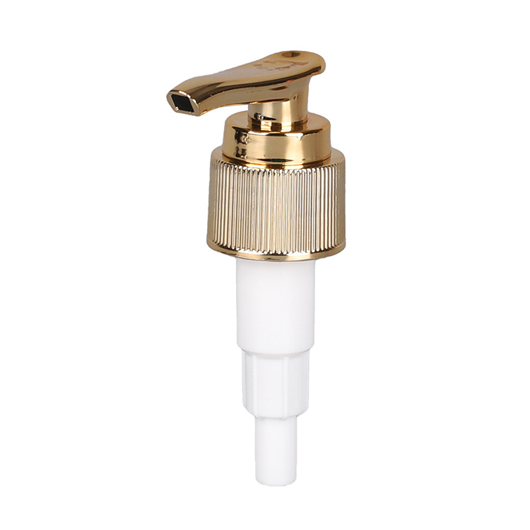 厂家供应金色电镀螺纹泵24/410 高浓度小苏打牙膏泵瓶 乳液泵头