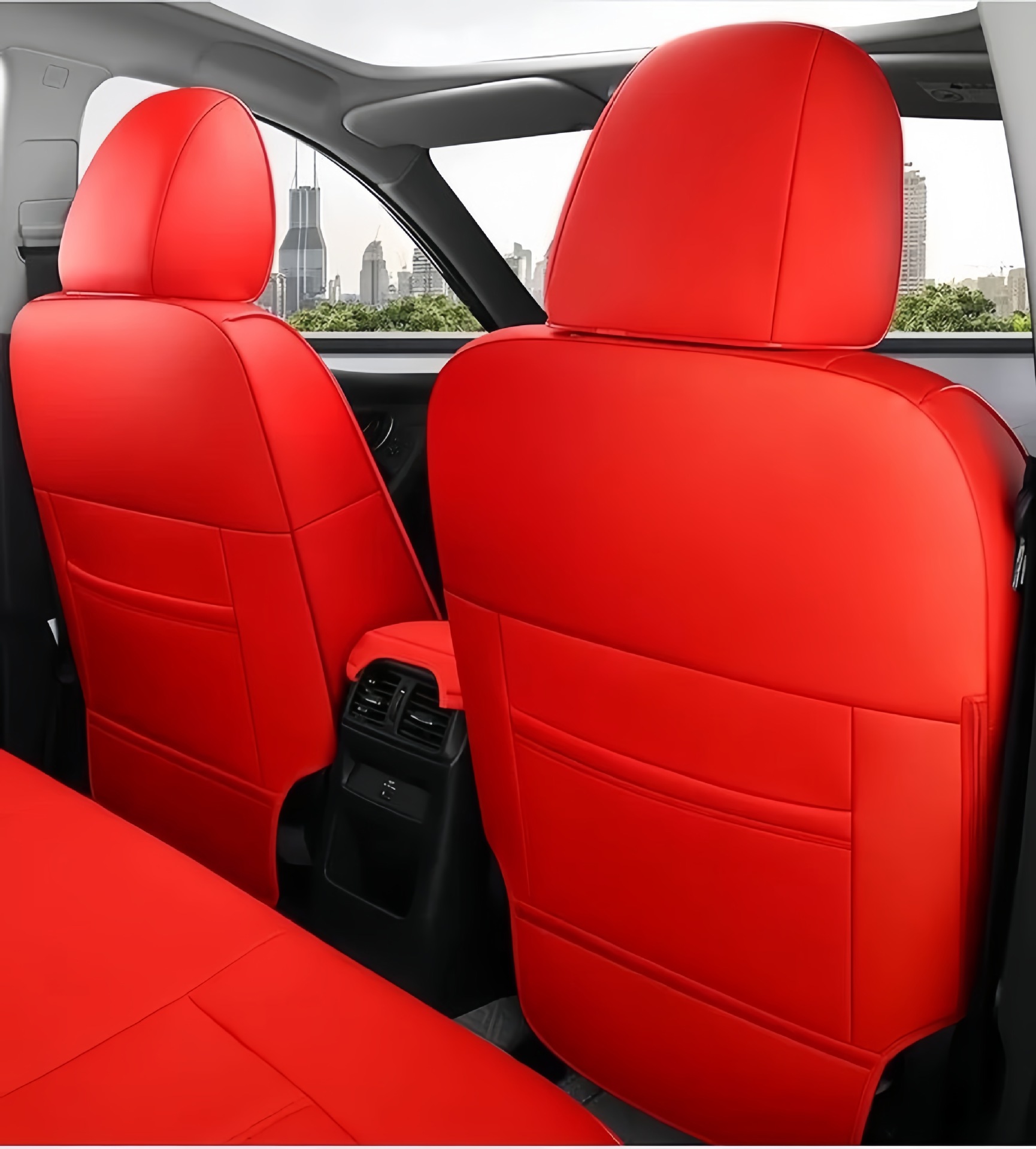 Nissan Qashqai X-Trail Glory Murano Car Seat Covers Full Leather Seat Covers Universal for All Seasons Seat Cushion Covers