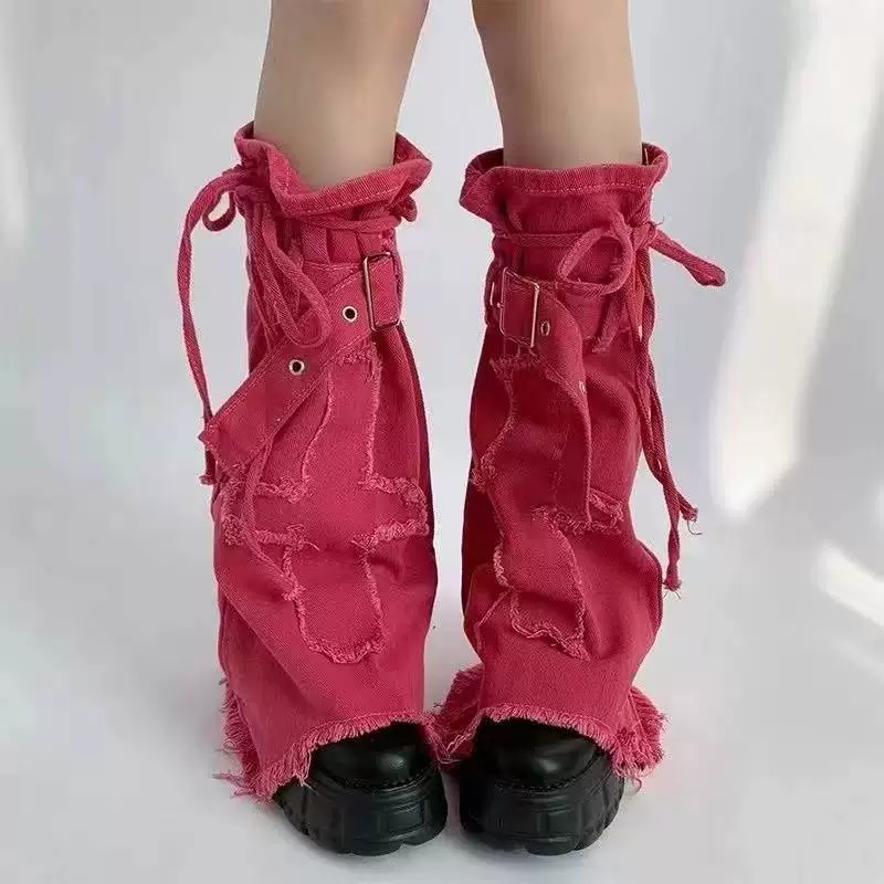 Фэшн-носочки ковбойской подмётки, розовые микротроссы, One Size, потрёпанные носки
