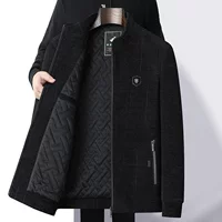 Demi-season jacket, keep warm woolen coat, increased thickness