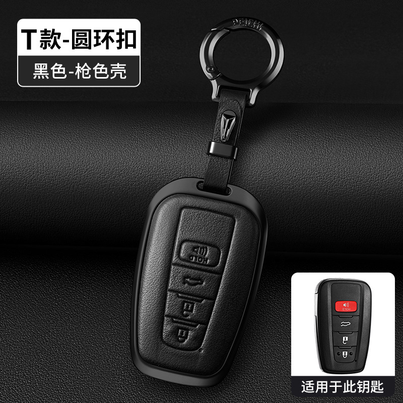 T 스타일 블랙 [건 쉘 + 라운드 버클]