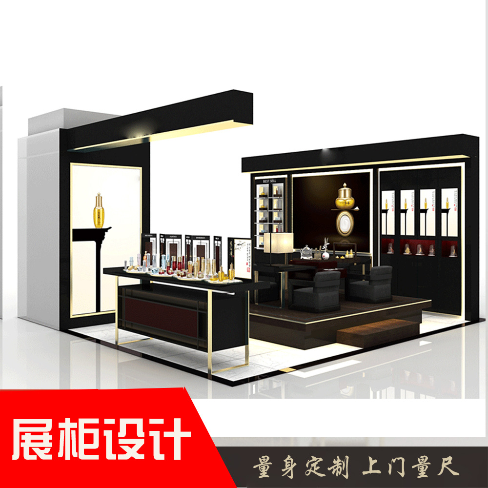 0127彩妆展示柜商场定制化妆品展柜亚克力面板展架