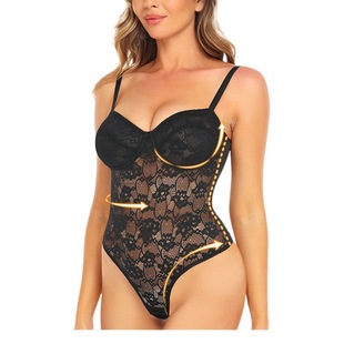 Foreign trade hot sale Lace Shapewear with bra breast support sling body shapewear T210639
