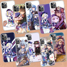适用苹果手机壳Genshin limpact QiQi透明手机壳iPhone 11 13 14