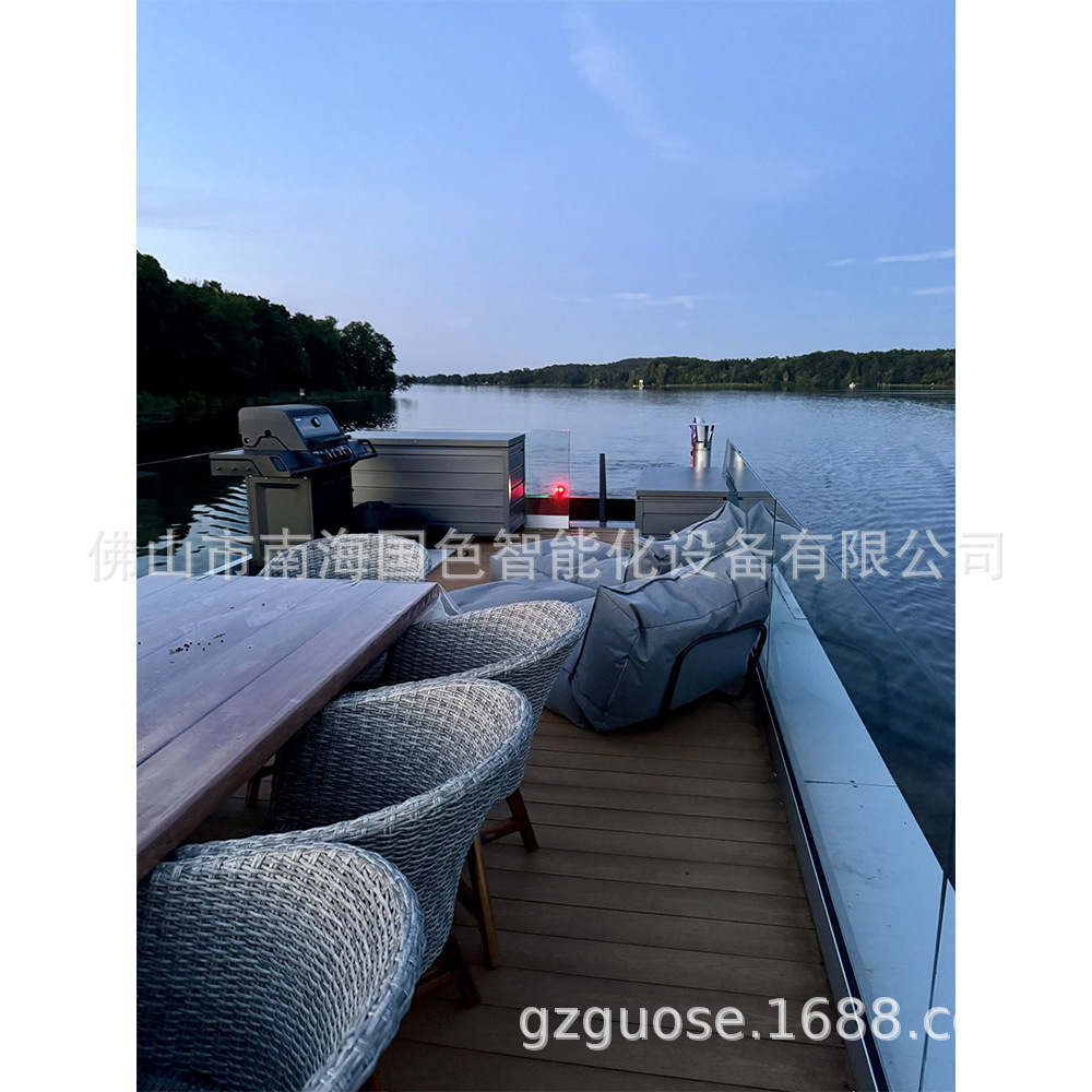 Exportación de comercio exterior Casa flotante Casa de familia Cápsula espacial Casa integrada Contenedor Casa de juntas móvil Villa de agua móvil