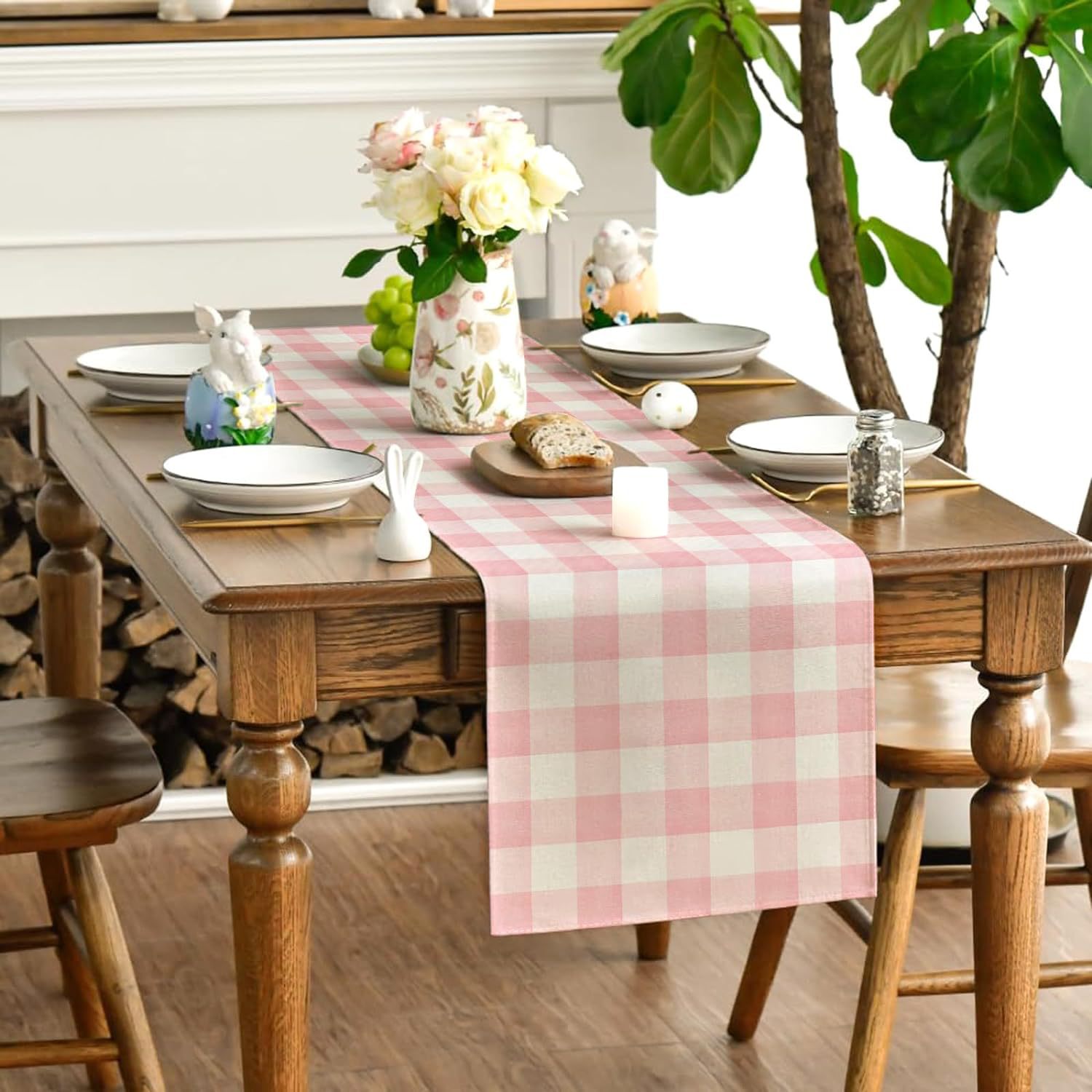 90g Weight Tablecloths Home Textiles & Decor Type Linen Material Letter, Fruit, Flower Pattern Simple Style Style Simple Style Letter Fruit Flower Linen Tablecloths 17