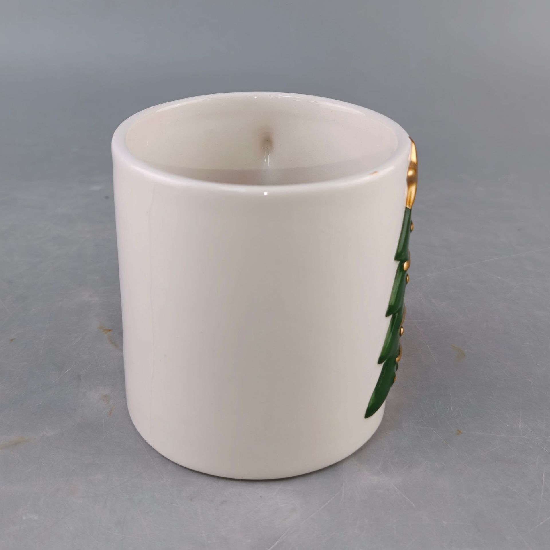 Tazas de cerámica en relieve de árbol de Navidad de alto valor de visualización, regalos creativos, regalos para parejas, tazas de agua de cerámica