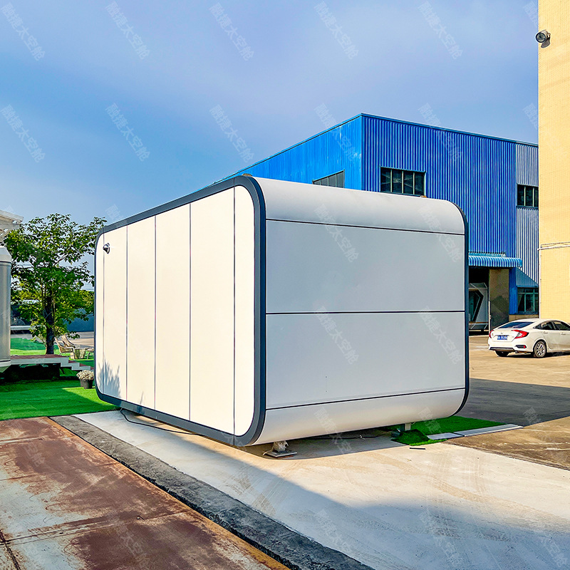 Rongjie cápsula espacial sala móvil hogar área escénica casa de familia sala de cielo estrellado sala móvil tienda de contenedores fabricante de almacén de Apple