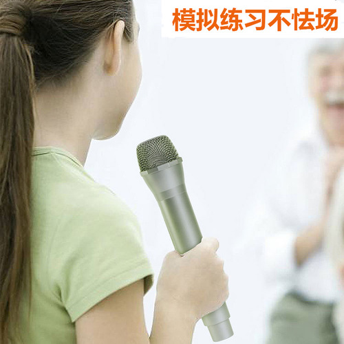 Cross-border wholesale simulated children's microphone props eloquence performance toys media interview fake microphone props microphone